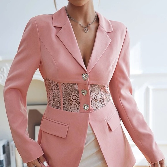 Nwt, Lavishly Paris Limited Edition Laced empire waist Style Designer Blazer. - Picture 11 of 16